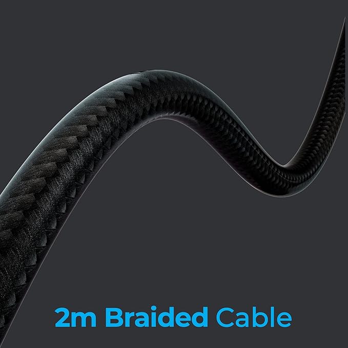 ZEBRONICS Jet Premium Wired Gaming On Ear Headphone with LED Light for earcups, 40mm Neodymium Drivers, 2 Meter Braided Cable, Flexible mic, Suspension Headband, 3.5mm + USB Connector (Black + Blue)